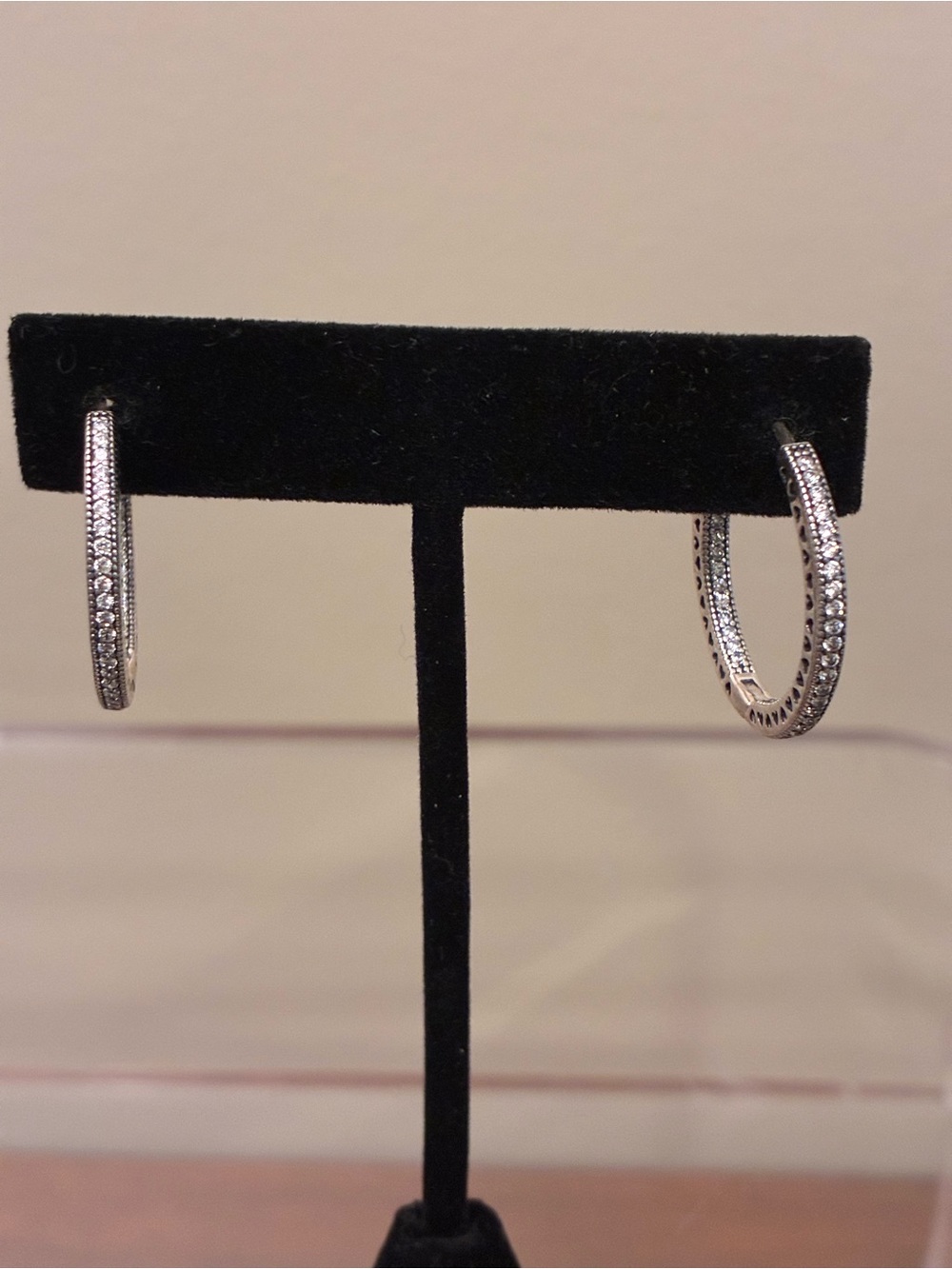 Pandora Pavé Sparkling Hoop Earrings